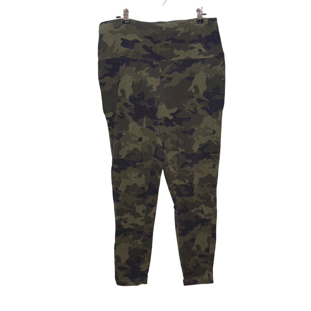 Terra & Sky Camouflage Printed Womens Leggings 14W Stretch Fabric